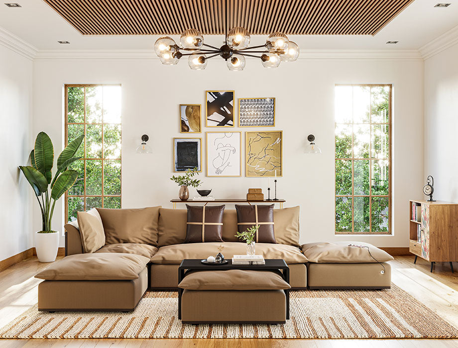 Explore Elegant L-Shaped Sofa Designs for a Modern Living Room