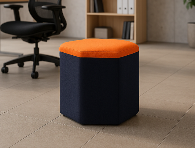 Ottoman Star (Dark Blue & Dark Orange)