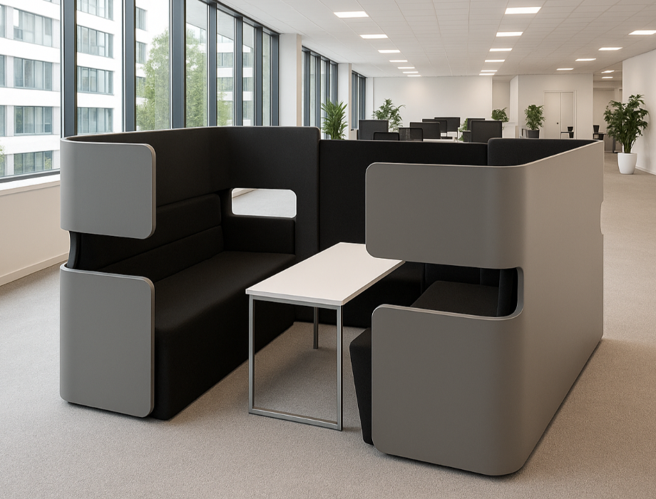 Meeting Pod Cooper in Grey and Black Colour