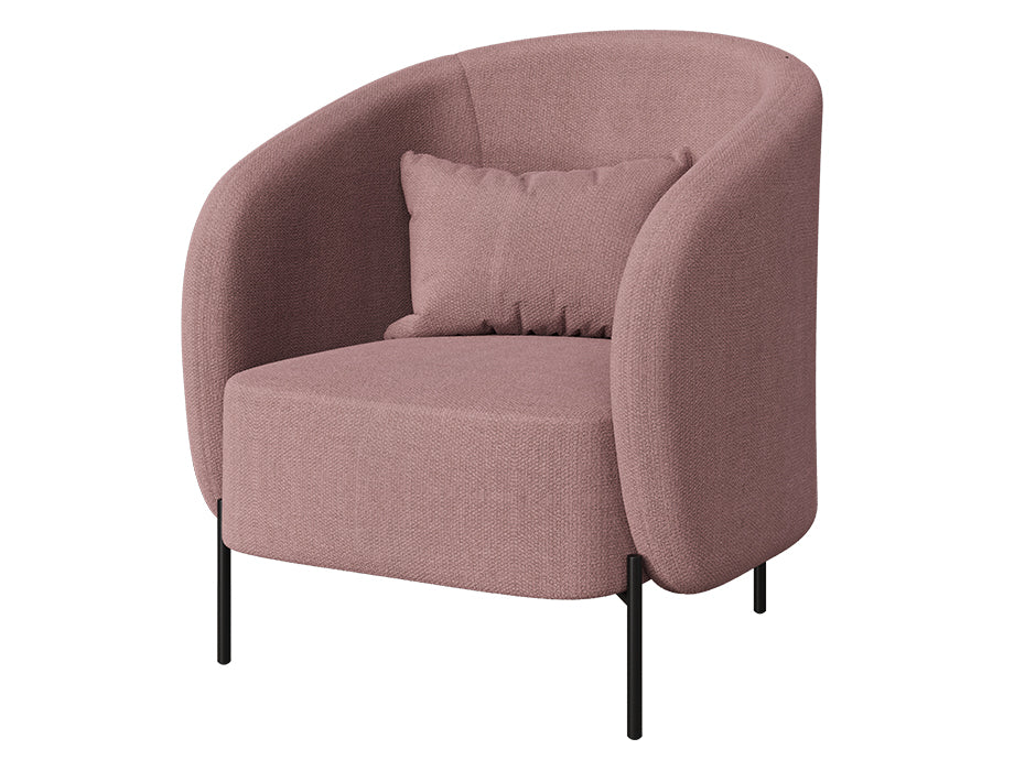 Oryn Sofa Chair (Tea Pink Velvet)