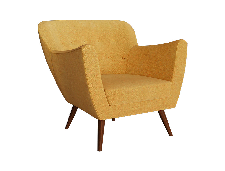 Alexa Sofa Chair (Mustard Yellow)