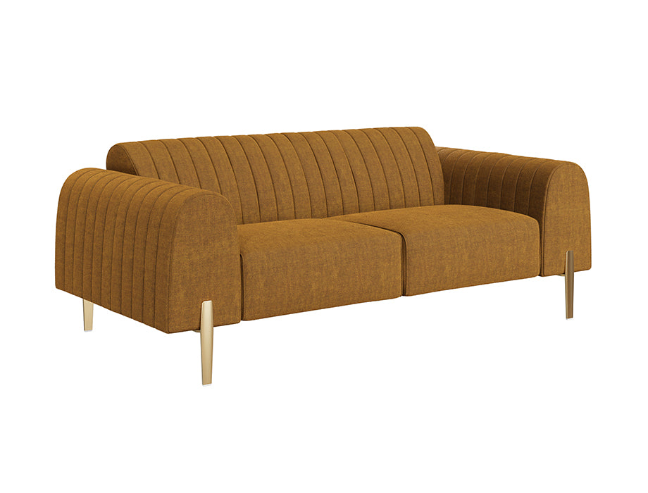 Antonin Sofa 2-Seater (Mustard Yellow)