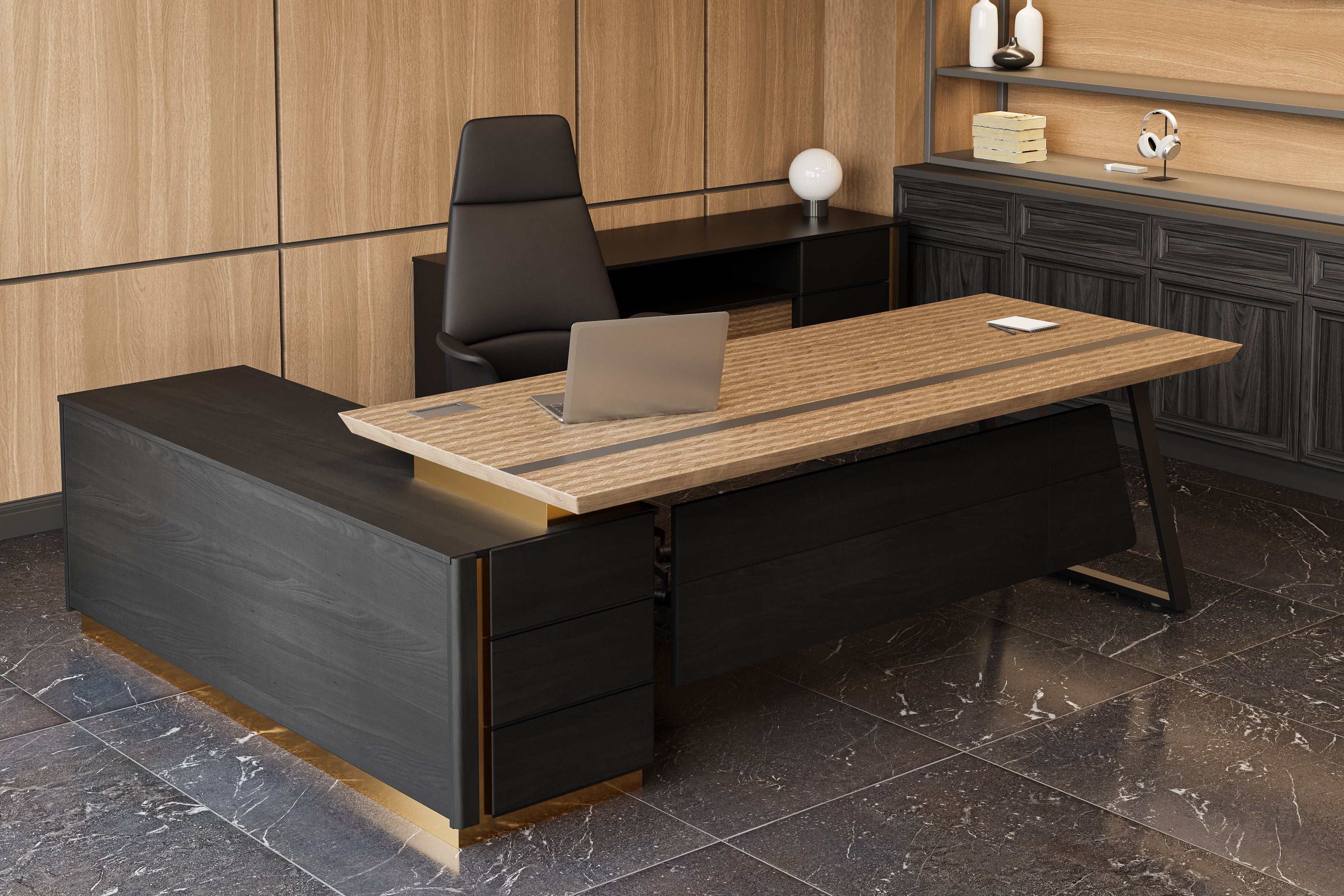 Antonin 1.0 Executive Desk (Right)
