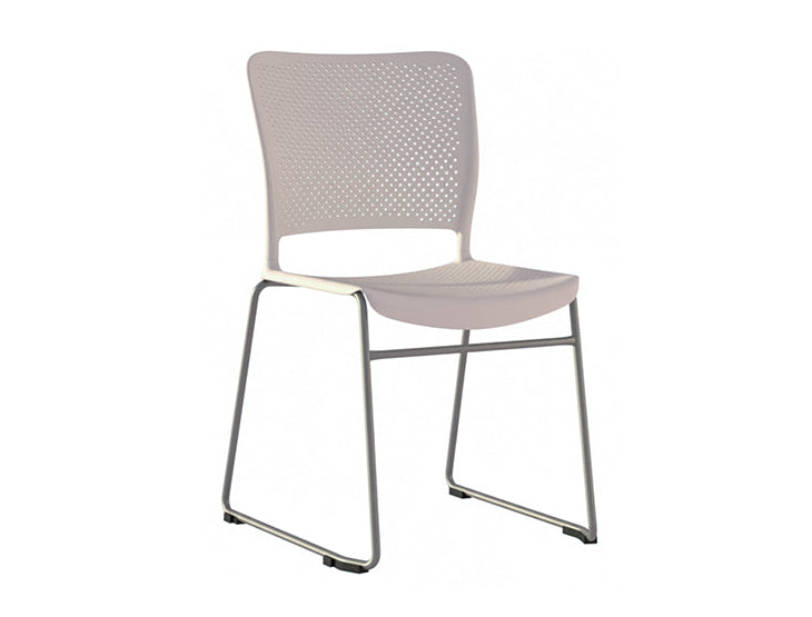 Cafe Chair White Colour Stackable
