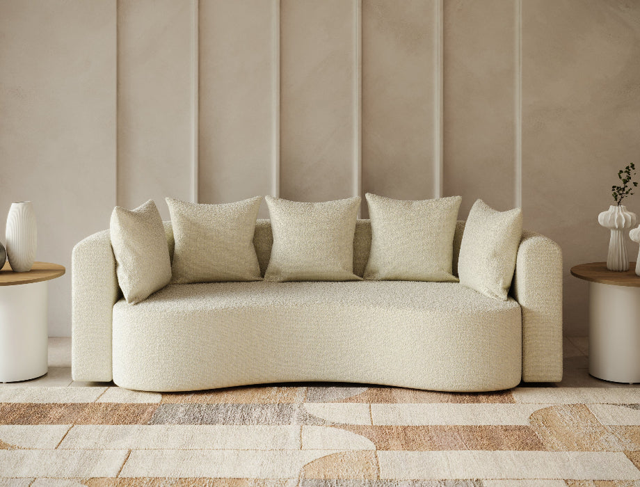 Sculpted Curve Loveseat - 3 Seater - related sofa at AM Sofa Studio Lahore