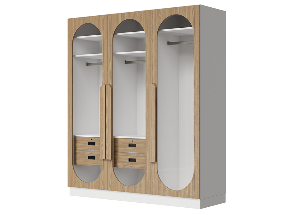 Linea 3 Door Wardrobe