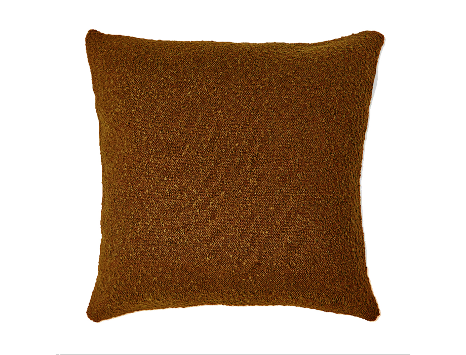 Napped Rusty Brown Cushion Cover