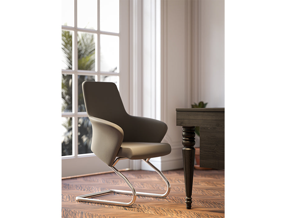 Glassgow Visitor Chair (Dark Grey)