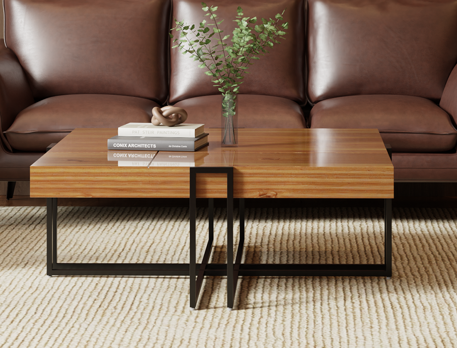 Within Design Center Table Elevate your Office with Interwood's Chic Office Center Table Designs ...