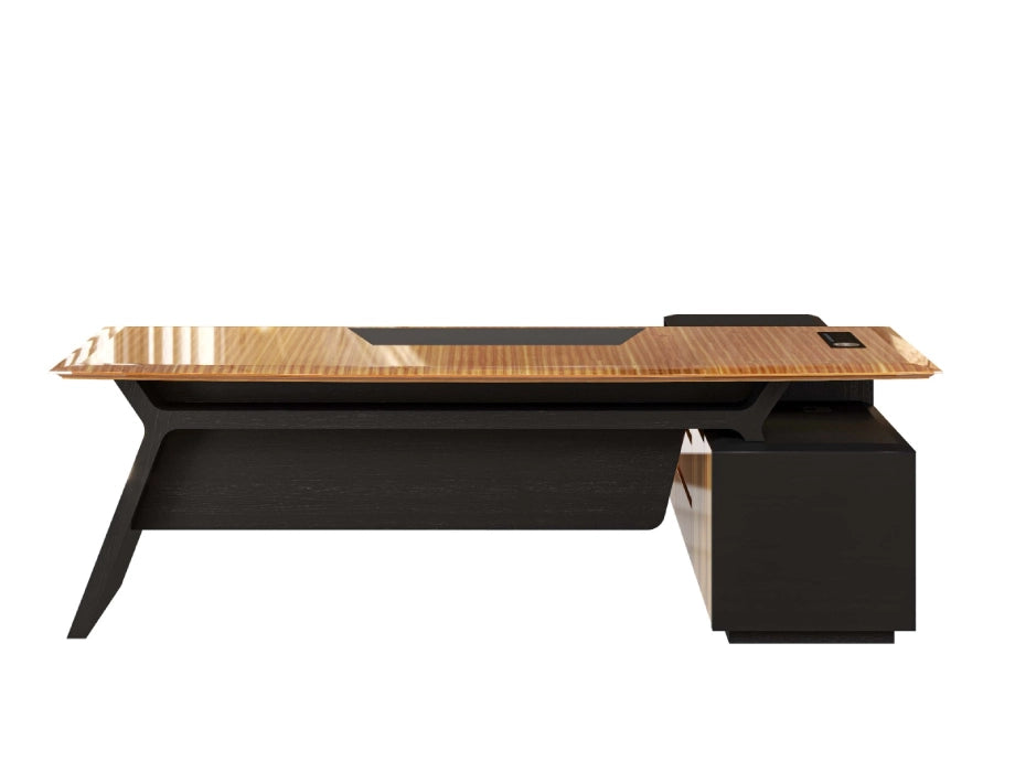 Nexis Manager Desk With Side Rack