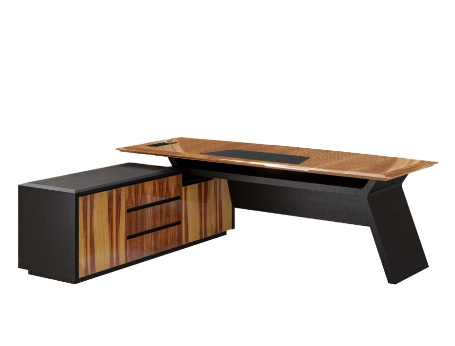 Nexis Manager Desk With Side Rack