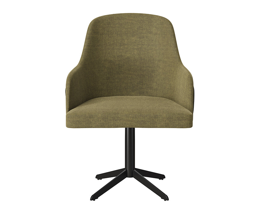 Sidus Visitor Chair (Olive Green & Waffle Black)