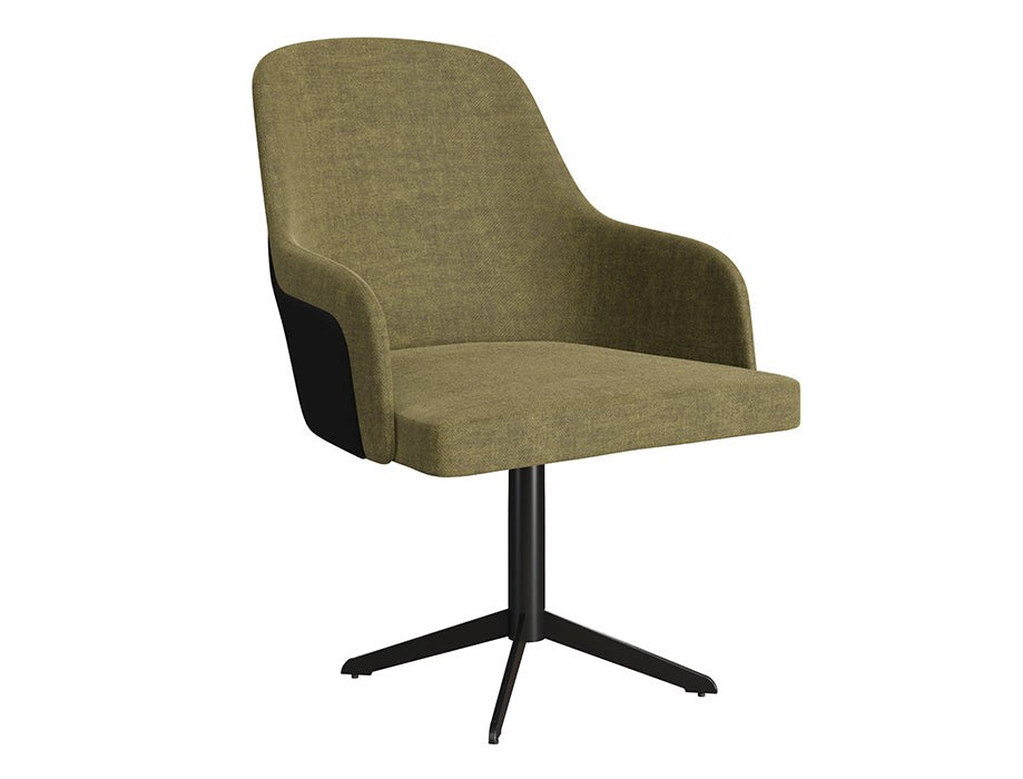 Sidus Visitor Chair (Olive Green & Waffle Black)