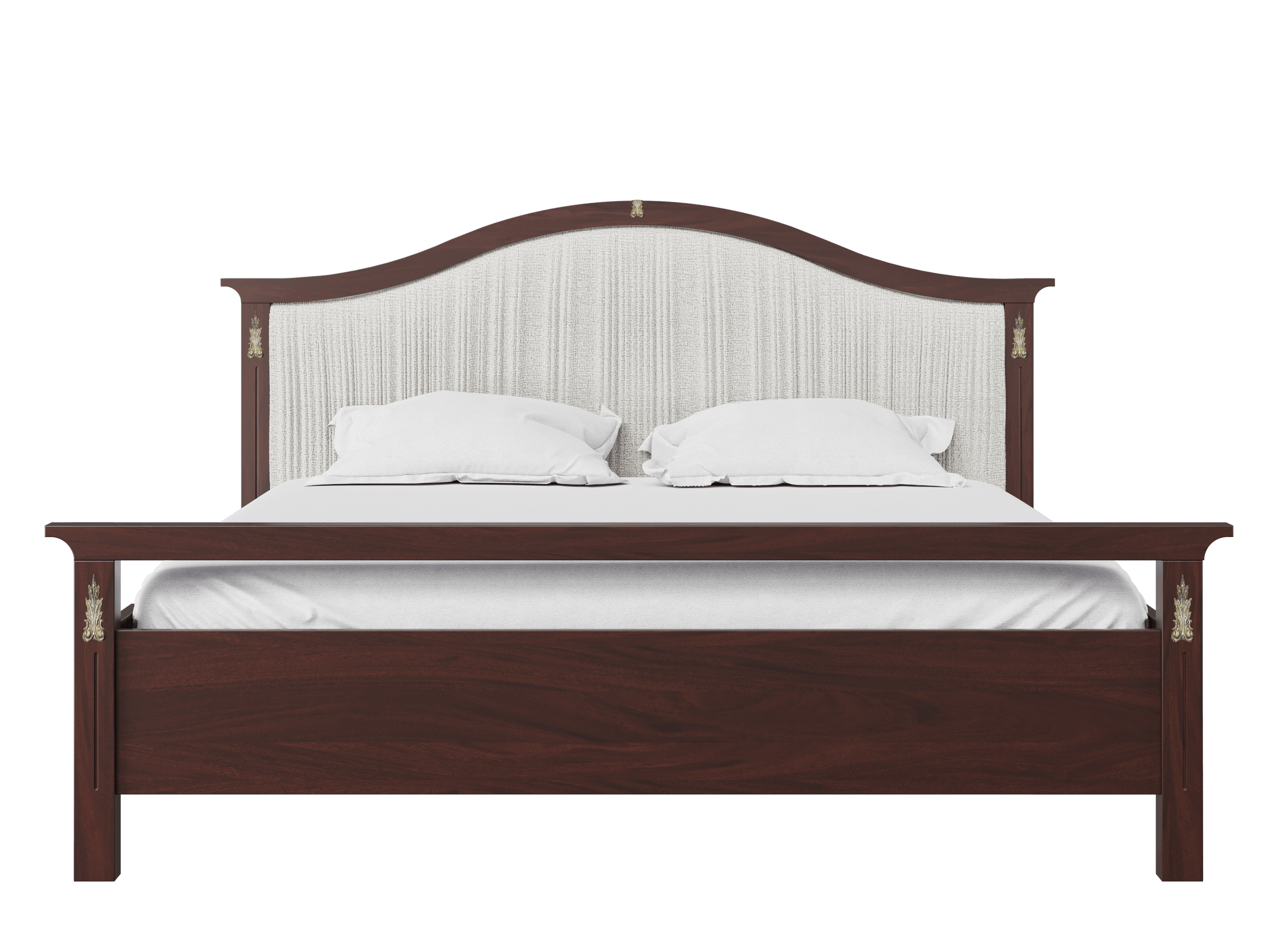 Sienna King Size Bed (Off-White Headboard)