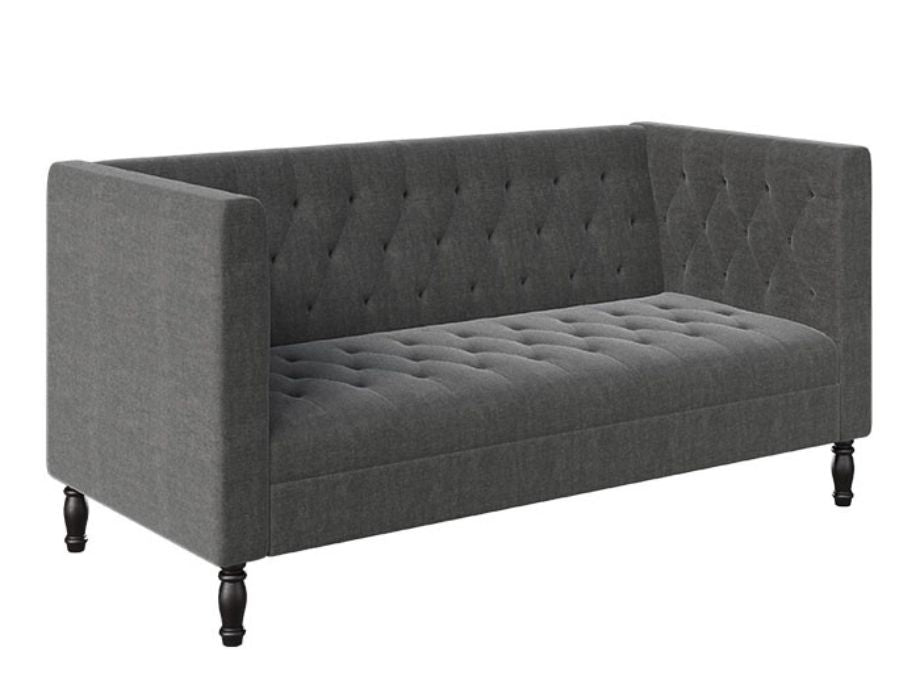 Sofa Grace 2 Seater (Velvet Mid Grey)