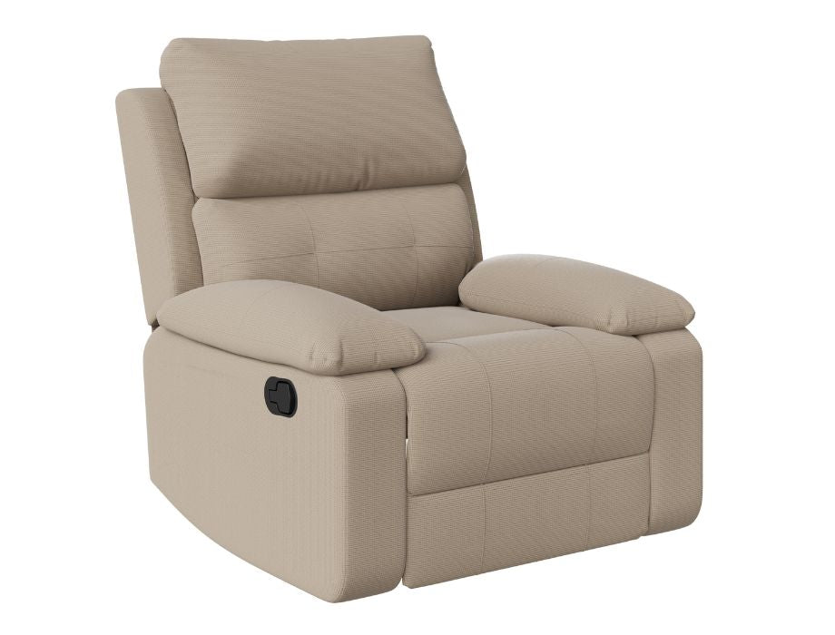 Manual Sofa Recliner (Waffle Beige)