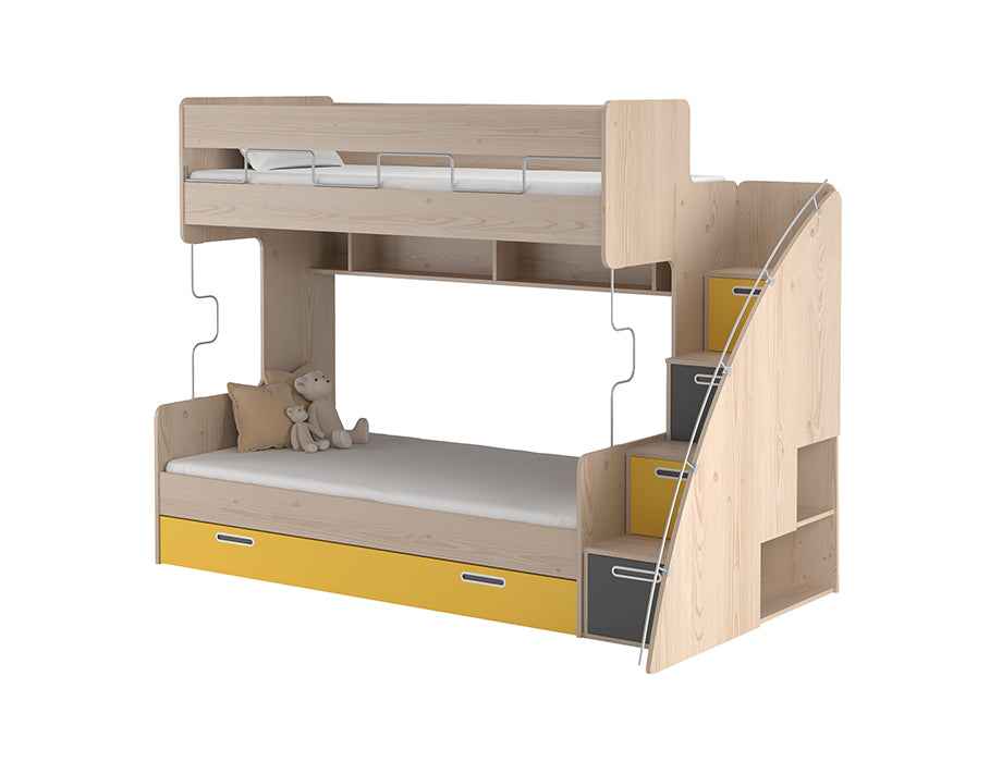 Wilson Bunk Bed (Yellow & Grey)