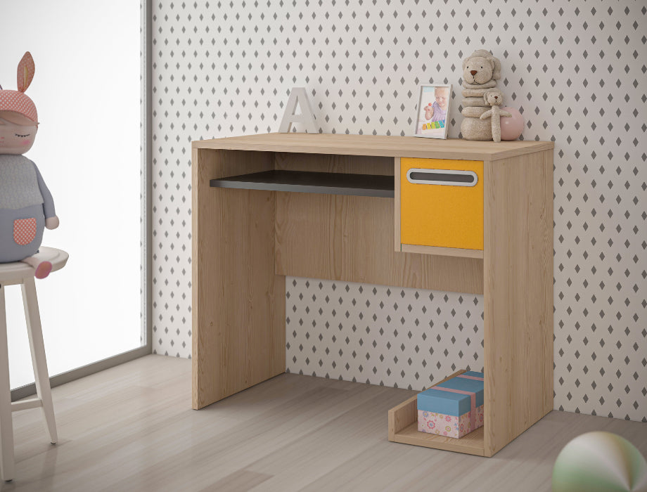 Wilson Study Desk (Yellow & Grey)
