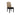 Zach Dining Chair (Waffle Dark Beige & Black Leatherette)