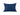 Noir Blue Leatherette Cushion Cover