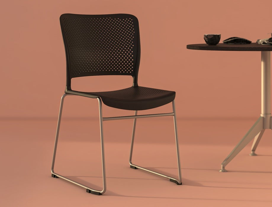 Stackable Cafe Chair (Black)