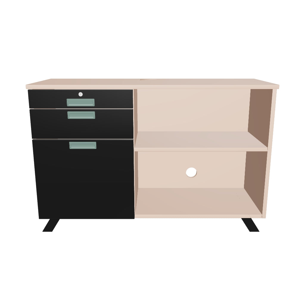 Sidermes Unit Rack Efficient Office Storage with Lunar Side Rack | Buy Now! - Interwood