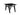 Side Table Callisto Anchor in Black Colour